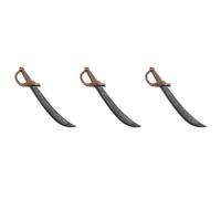 Healvian 3 Pièces Fausse Épée de Pirate en Plastique, Accessoire Cosplay