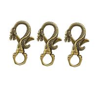Healvian 3 Pièces Keychain Lanyard Clasps Vintage Dragon Head Swivel Clips Lightweight For DIY Accessories And Everyday Use