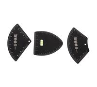 Healvian 3 Pièces Outil de Mesure Sourcils Réutilisable Kit de Pochoirs V-fan Semi-fan Précis pour Design Symétrique Sourcils Portable et Facile à Utiliser pour Maquillage DIY