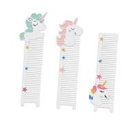 Healvian 3 Pièces peigne de licorne portable peigne de soin des cheveux peignes confortables brosses à cheveux de massage peignes à dents denses Peignes de cheveux antistatiques Métal