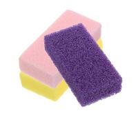 Healvian 3 Pièces Pierre de Gommage pour Double-face Mousse PU Accessoire Soin des Réutilisable Exfoliant Anti-peau Morte et Durcissement pour Talons Fendus Nettoyage Doux