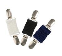Healvian 3 Pièces pince châle clip cardigan rétro insigne flexible agrafe de robe Clip de châle du Cinch arrière goupille à ressort clips de serrage au polyester