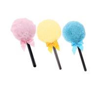 Healvian 3 Pièces Puff Lollipop Réutilisables et Lavables avec Poignée pour Application de Maquillage Précise Outils de Maquillage Doux et Fluffy