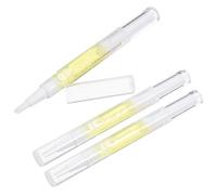 Healvian 3 Pièces Stylo à Huile pour Ongles Jaune Abs Ciblé, Soin des | Application Précise, Format Pratique à Emporter, Améliore L’état des Ongles, Accessoire Manucure pour Usage Quotidien
