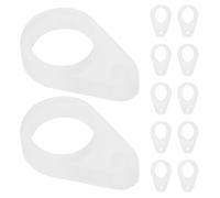 Healvian 30 Pièces Anneau de Sécurité 7mm en Silicone pour Appareil Auditif Attache-cordon Solide Anti-perte Accessoire Pratique pour Seniors et Aidants