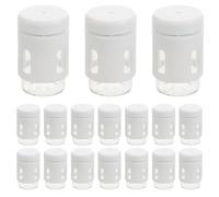 Healvian 30 Pièces Kit de Petites Bouteilles Verre 5ml avec Bouchons Étanches et Cache Extérieur pour Stockage Sécurisé en Médecine et Laboratoire
