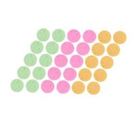 Healvian 30 Pièces Lot de Éponges Rondes Démaquillantes de Bois Éponges Faciales Absorbantes pour Nettoyage et Exfoliation Douce et Voyage