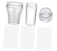 Healvian 3ensembles Pour Ongles Silicone Souple Avec Grattoir Pour Nail Art Kit De Tamponnage Pour Ongles