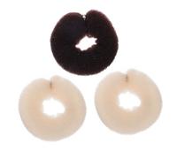 Healvian 3pièces Accessoire Coiffure Chignon Nylon Bande Souple Confortable Bigoudis Flexibles Pour Créer Chignons Et Boucles Adapté Pour Coiffures Maison