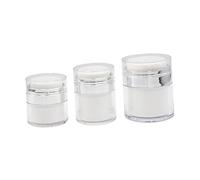 Healvian 3pièces Flacons Cosmétiques Vides Résistants à Usure Pots de Conservation pour Crèmes et Cosmétiques Flacons de Crème pour Visage