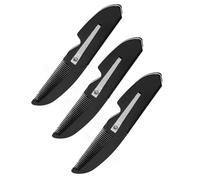 Healvian 3pièces Peigne Pochoir Barbe Homme Pliable Outil De Coiffage Pour Cheveux Et Barbe Léger Et Portable