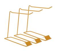 Healvian 3pièces Présentoir pour Nail Art Fer Doré Lot Nuancier et Porte-échantillons de Vernis Gel Adapté pour Salons de Manucure et Instituts de Beauté