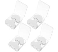 Healvian 4 Boîtes Coussinets de Coton Naturel pour Soin Visage, Masque Nasal et Menton, Élimination des Points Noirs, Maintien de L'équilibre Hydrique, Adapté pour Contours Visage et Zone