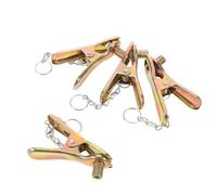 Healvian 4 Clips Adaptateurs Valve Pompe à Vélo en Fer Robuste Convertisseur de Valve Standard Connecteur de Gonflage pour Pneus Vélo et Compresseur Sup Usage Extérieur