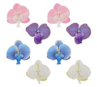 Healvian 4 Paires Boucle de Chaussure Fleurie avec Orchidée Papillonnante Clips Décoratifs Amovibles pour Sandales Bijoux de Talon Hauts
