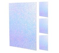 Healvian 4 Pcs Feuille Acrylique pour Ongles Panneau D'affichage Nail Art Arrière-plan Photo Présentation Échantillons Manucure Salon