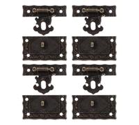 Healvian 4 Pcs Loquets de Boîte Rétro en Alliage de Zinc, Serrures pour Caisses à Vin Solides et Pratiques, Boucles de Fermeture Vintage pour Coffrets à Bijoux
