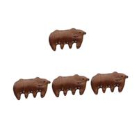 Healvian 4 Pièces animal de compagnie soin du visage avec masseurs poil Rat peigne mrsize comb énergisant colson couleur à cheveux pour cheveux bouclés massage au bois en bois