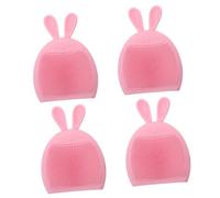 Healvian 4 pièces Brosse Nettoyante Visage Silicone Exfoliante Douce pour Nettoyage Pores et Massage Facial Brosse de Nettoyage Visage Pratique pour Usage Personnel et Beauté
