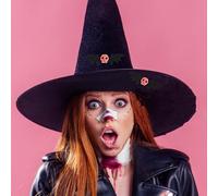 Healvian 4 Pièces clip de bord en épingle à cheveux accessoire de cheveux d'halloween agrafe résine Noir