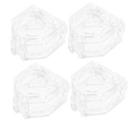 Healvian 4 Pièces couvercle de protection des boutons couvercle dinterrupteur transparent garde de couvercle du bouton poussoir d'arrêt d'urgence protection pour bouton poussoir changer PC