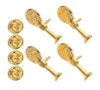 Healvian 4 Pièces Épingle de Communion en Alliage Doré Design Raffiné et Application Facile, Accessoire Élégant pour Décoration de Robe et Fêtes Religieuses
