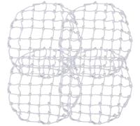 Healvian 4 Pièces Filet de Sécurité Antichute Rond en Polyester Blanc pour Puits Municipaux et Regards de Visite, Installation Pratique et Prévention des Chutes