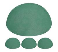 Healvian 4 Pièces Mousse Sèche Demi Sphère Verte pour Fleurs | Résine Dense et Poreuse, Usage Sec ou Humide, Facile à Couper, pour Bureau et Mariage
