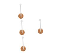 Healvian 4 Pièces Organisateur Mural Auto Adhésif pour Accessoires Cheveux Bandeaux et Écouteurs Support Élégant sans Perçage Rangement Pratique et Design Crème pour Scrunchies et