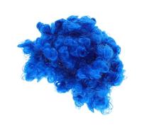 Healvian 4 Pièces Perruque Clown Afro Bou Bleue Perruque Costume pour Fête Disco Carnaval Halloween Cosplay