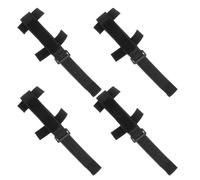 Healvian 4 Pièces Sangle D'aide Alimentaire en Nylon Noir Manchette Réglable pour Personnes à Mobilité Réduite, Support Sécurisé pour Cuillère et Fourchette