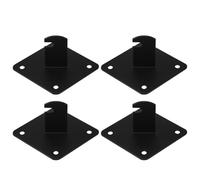 Healvian 4 Pièces Supports Muraux pour Panneaux Métal Lot de Supports Robustes pour Étagères Accessoires Muraux pour Organisation et Affichage Entrepôt Bureau Vestiaire et Commerce