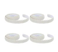 Healvian 4 Rouleaux Ruban Adhésif Décoratif en Dentelle Coton Auto-adhésif, Facile à Couper, 2 Yards pour Journaling et Montage Créatif, Style Délicat et Romantique