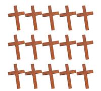 Healvian 40 Pièces Petites Croix en Bois Rustiques pour Loisirs Créatifs, Pendentifs Uniques en Bois Naturel, pour Décoration Murale ou Fabrication de Bijoux