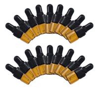 Healvian 40Pièces Bouteilles De Compte Verre Pipettes Et Pour Rechargeables Et Réutilisables Pratiques Pour Cosmétiques Et DIY