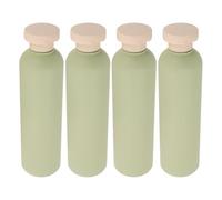 Healvian 4pièces Flacons Souples de Voyage Portables Lot Bouchon à Clapet Vides pour Produits de Toilette Shampoing et Gel Douche Rechargeables