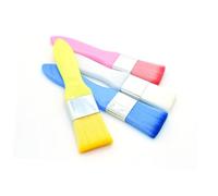 Healvian 4pièces Lot De Pinceaux Pour Masque Facial Outils Pour Mélange De Boue Soins De Peau Applicateur Pour Masque Blanc Rose Jaune Bleu