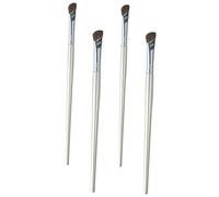 Healvian 4pièces Pinceau à Paupières Biseauté Pour Contour Nez Outil De Maquillage Pratique Set De Pinceaux Cosmétiques