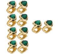 Healvian 5 ensembles Couronnes Et Appareils Dentaires En Or Colle Pour Bijoux Dentaires Pierres Précieuses Pour Dents Grilles Pour Dents Fausses Dents 2 pièces * 5