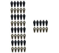 Healvian 5 Ensembles Pendentif Tête De Mort Verser Charmes De Cercueil D'halloween Collier Faisant Des Breloques Tête De Mort Pendentif Breloques En Métal Alliage 10 Pièces * 5