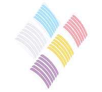Healvian 5 Feuilles Pads Rehaussement Cils Silicone Réutilisables Colorées pour Permanente et Lifting Cils Accessoires Durables et Adaptés à Toutes Formes Dyeux