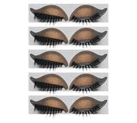 Healvian 5 paires d'autocollants pour faux cils et fards à paupières - Maquillage effet yeux paresseux - Kit fard à paupières et faux cils à appliquer instantanément, idéal pour les fêtes