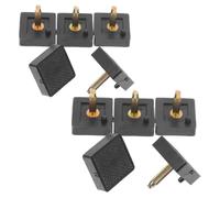 Healvian 5 paires Embouts Talon Carrés Résistants pour Talons Hauts Pointes de Remplacement Silencieuses et Pratiques pour Réparation Chaussures Femme et Fins