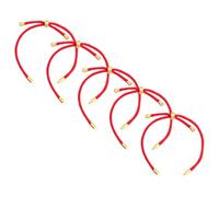 Healvian 5 Pièces Bracelets Corde Tressée Réglables pour Femmes et Lot de Bracelets de Protection Rouge Accessoire Mode Simple et Élégant Malchance