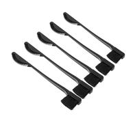 Healvian 5 Pièces Brosse à Cheveux avec Peigne à Cils et Sourcils de Outil de Maquillage à Double Extrémité Brosse de Toilettage Pratique et Compacte