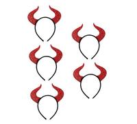 Healvian 5 Pièces Diadème de Démon Halloween Accessoire de Cheveux pour Fête Costume et Cosplay Tête avec pour Événements et Photographies