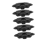 Healvian 5 pièces Embouts Antidérapants pour Bâtons de Randonnée Accessoires de Protection pour Trekking Améliorent la Stabilité sur Neige et Boue Compatible avec Bâtons de Marche et Ski