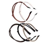 Healvian 5 pièces Lot de Bandeaux Fins Noués pour Femmes Accessoires Élégants et Légers Couleurs Raffinées pour Coiffures de les Jours et Occasions Spéciales