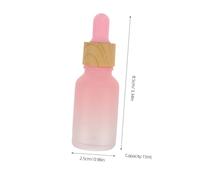 Healvian 5 pièces Lot de Flacons Compte Gouttes Verre Dépoli Dégradé Bouteilles Vides Rechargeables pour Huiles Essentielles Soins et Maquillage Format Voyage pour Usage Personnel et