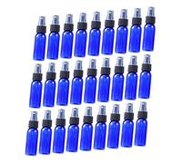 Healvian 50 Pièces Lot de Flacons Vaporisateurs Rechargeables Pet avec Pulvérisateur Bleu et Noir Bouteille Vide Pratique et Durable pour Voyage et